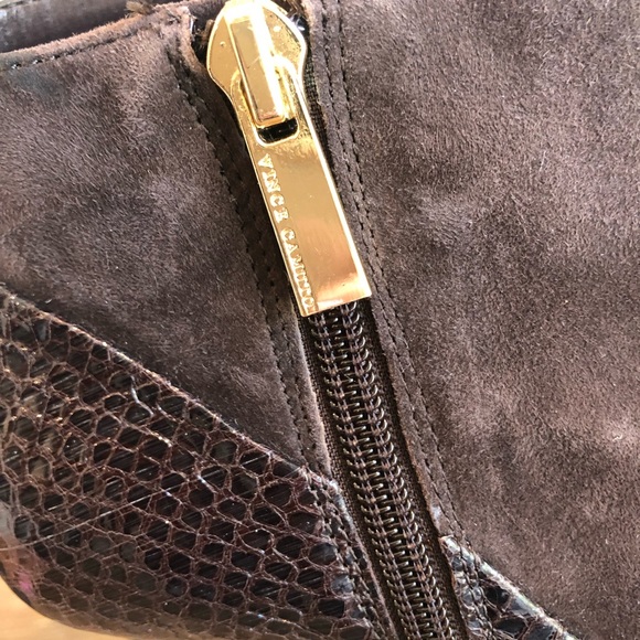 Vince Camuto Kasi Brown Suede Booties Size 8.5 - Picture 5 of 16